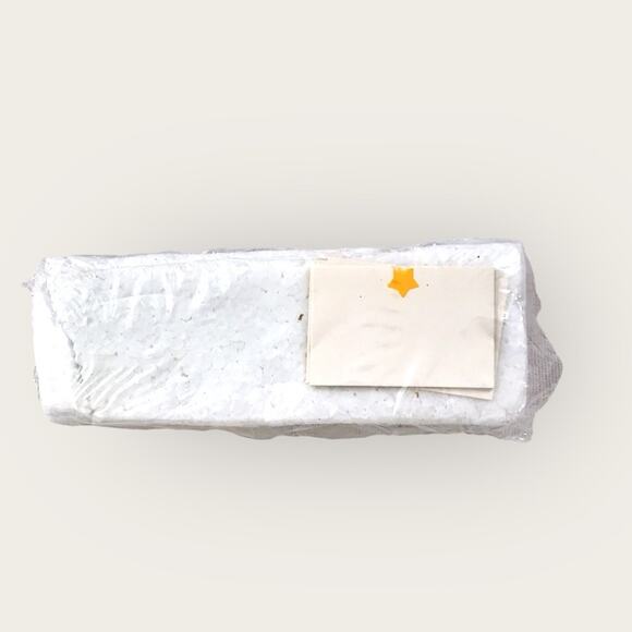 Vintage NEW 6 Ceramic Christmas Tree Place Card Holders Metallic Green - Picture 5 of 5